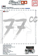 Beta RR SM 50 2T - Conjunto motor cilindro escape Big Racing 77ccm