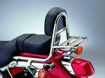 Honda VT 125 Shadow [1999-2007] - barra de mariquita hecha de tubería con almohadas y estante de equipaje