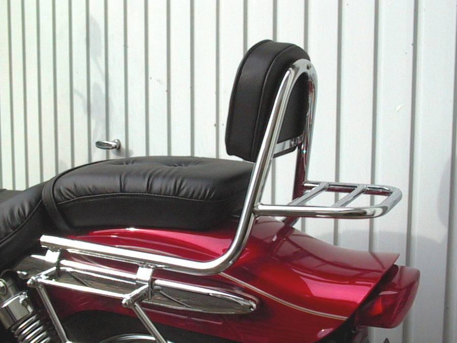 Suzuki GZ 125 Marauder [1998-2001] - Barra de mariquita hecha de tubería con almohadas y estante de equipaje