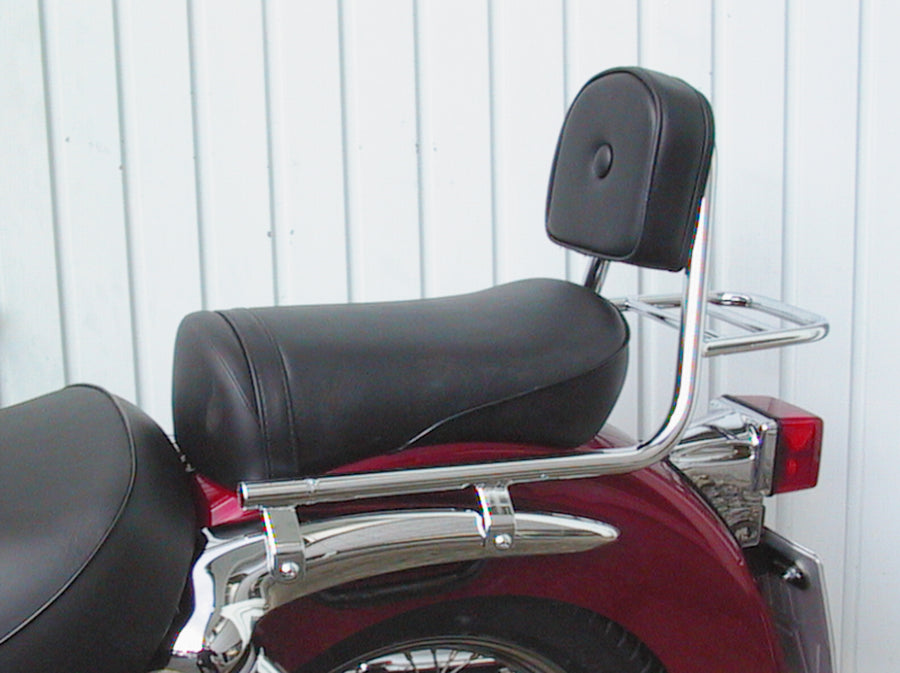 Suzuki VL 125 LC Intruder [1999-2007] - barra de mariquita de tuberías con almohadas y estante de equipaje