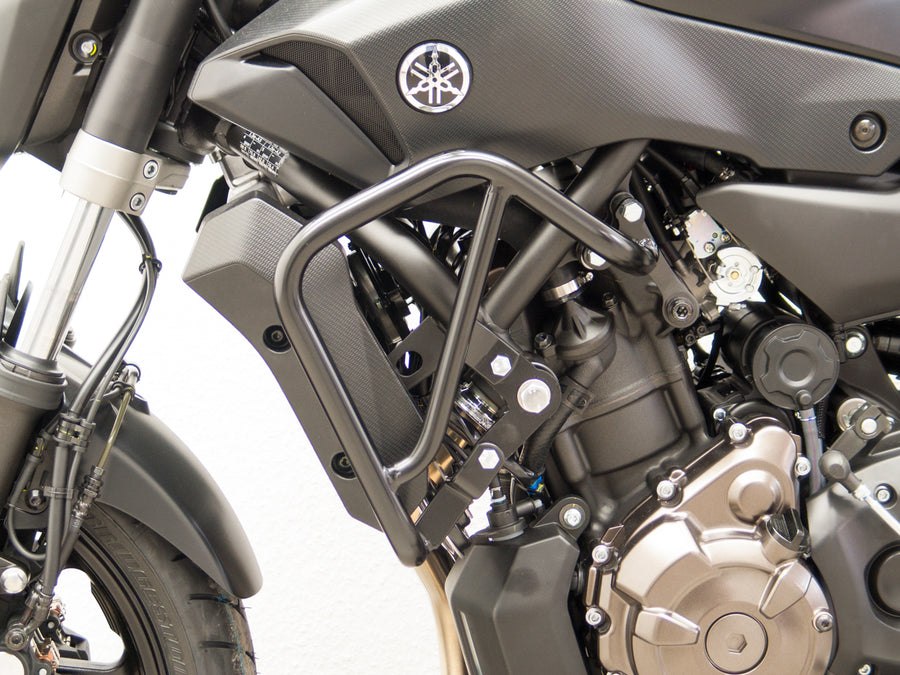 Yamaha MT-07 [2014-2017]-Barra protectora, arriba, negro
