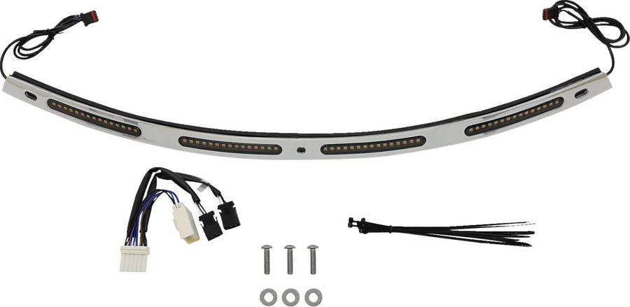 harley davidson flhtc [DINÁMICA PERSONALIZADA] - Embellecedor del parabrisas tipo murciélago con LED dinámico Genesis® 4