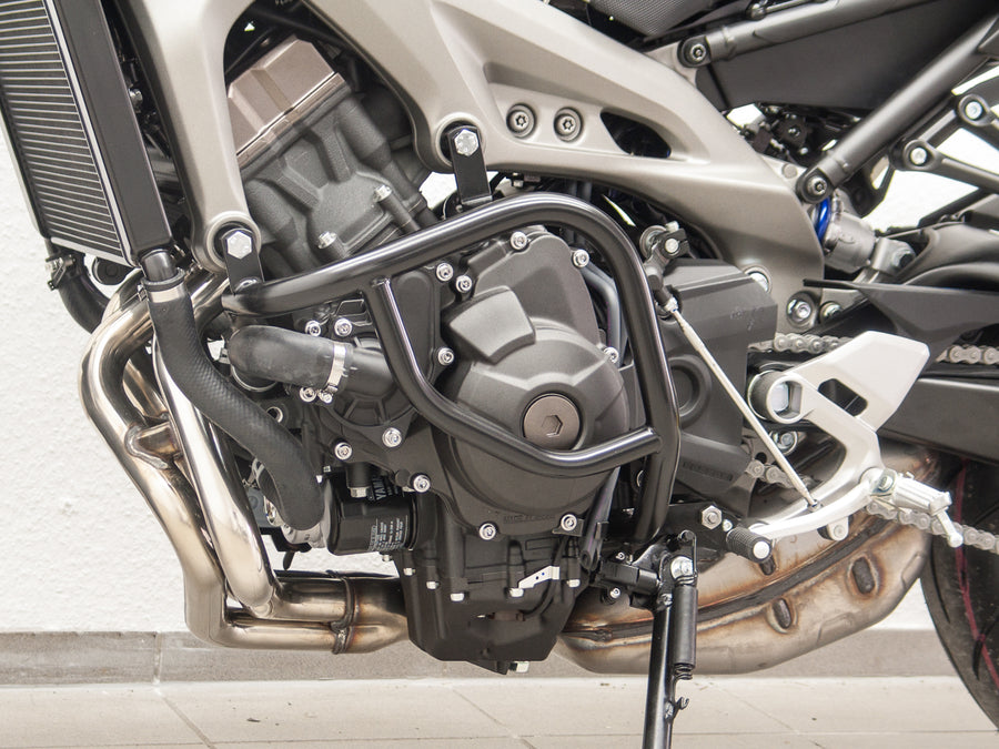 Yamaha MT-09/ABS [2013-2016]-Barra de protección de motores, establo, negro