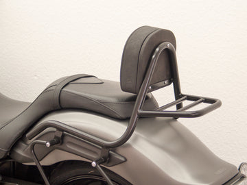 Yamaha XVS 1300 Custom [2014-2016] - Barra de mariquita hecha de tubería con almohadas y estante de equipaje, negro