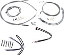 harley davidson fxsb [MARCA BURLY] - Kit completo de cable de manillar/línea de freno trenzado de acero inoxidable-1