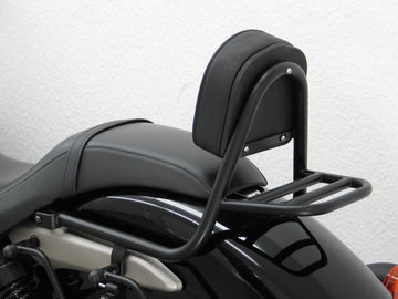 Honda Shadow VT 750 C Black Spirit [2010-2011] - Bar mariquita hecha de tubería con almohadas y estante de equipaje, negro
