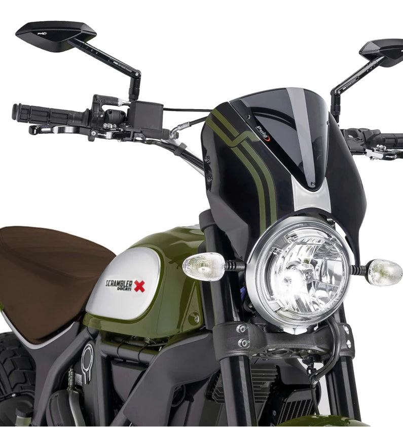 DUCATI SCRAMBLER 800 ICON DARK [2025] - Visera para parabrisas RetroVision - Tintada