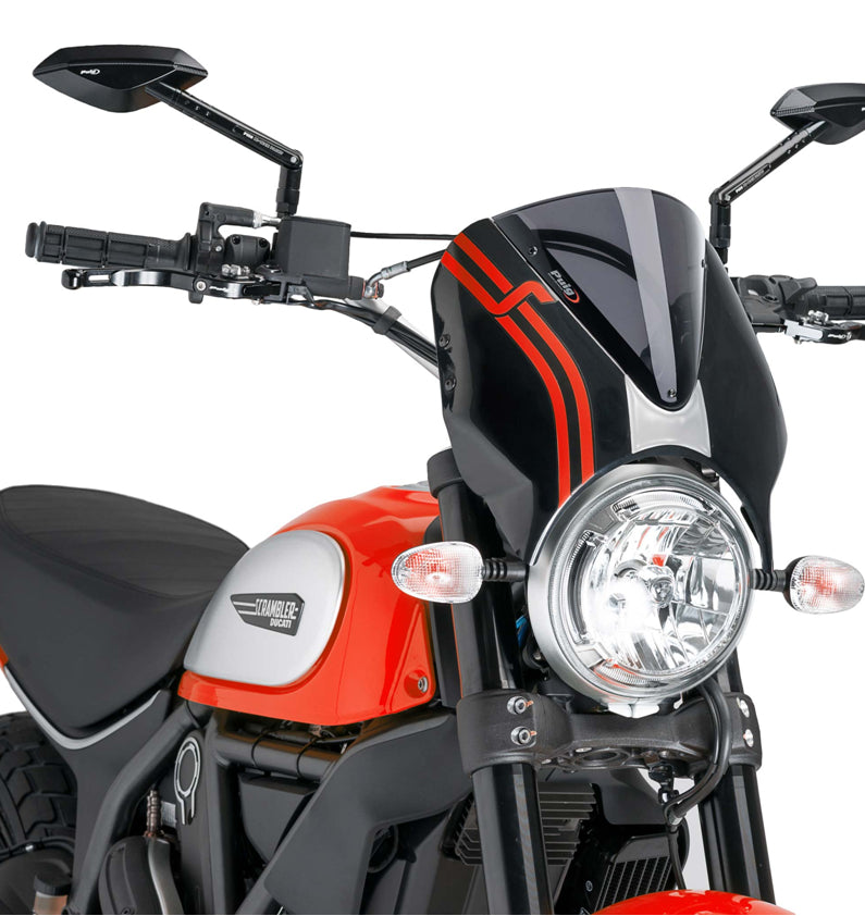 DUCATI SCRAMBLER 800 ICON DARK [2025] - Visera para parabrisas RetroVision - Tintada