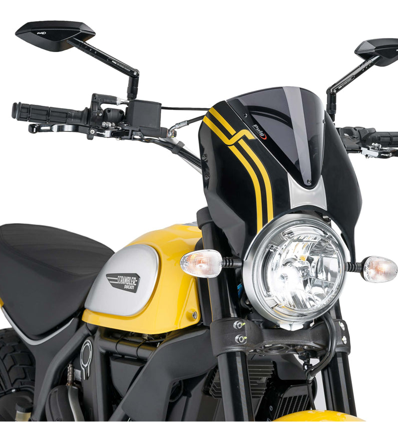 DUCATI SCRAMBLER 800 ICON DARK [2025] - Visera para parabrisas RetroVision - Tintada