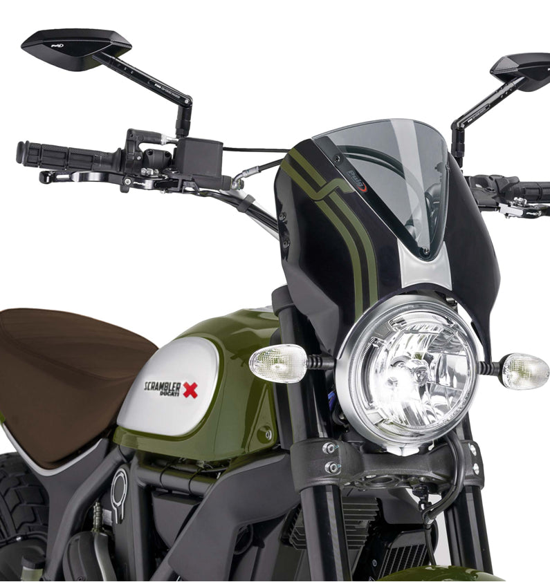 DUCATI SCRAMBLER 800 ICON DARK [2025] - Visera para parabrisas RetroVision - Tintada
