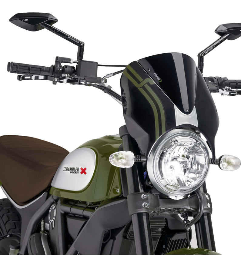 DUCATI SCRAMBLER 800 ICON DARK [2025] - Visera para parabrisas RetroVision - Tintada