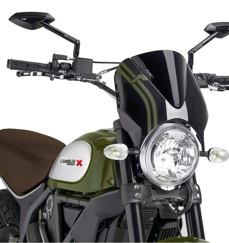 DUCATI SCRAMBLER 800 ICON DARK [2025] - Visera para parabrisas RetroVision - Tintada