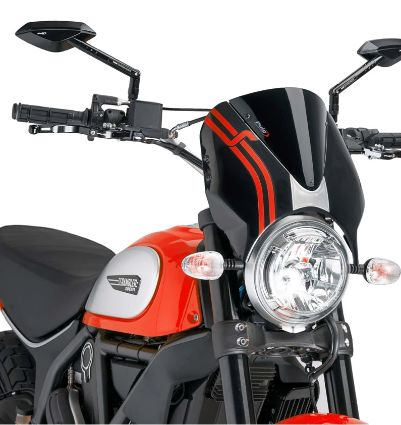 DUCATI SCRAMBLER 800 ICON DARK [2025] - Visera para parabrisas RetroVision - Tintada