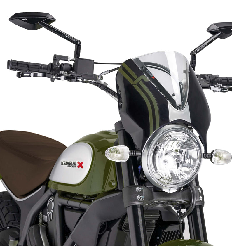 DUCATI SCRAMBLER 800 ICON DARK [2025] - Visera para parabrisas RetroVision - Tintada