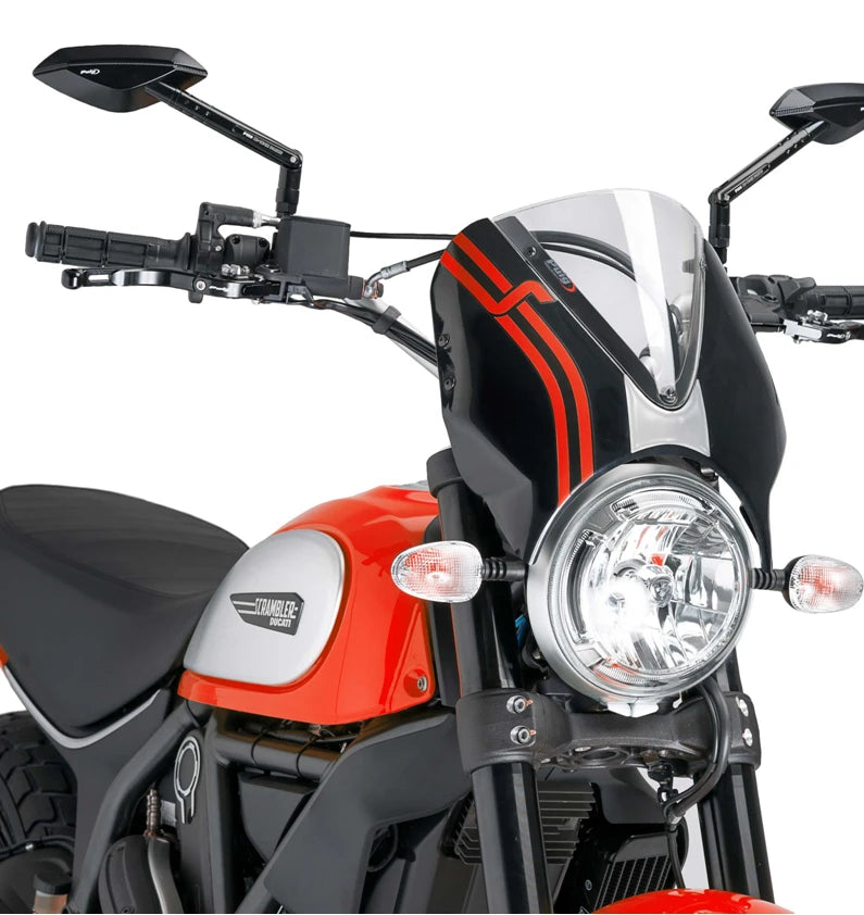 DUCATI SCRAMBLER 800 ICON DARK [2025] - Visera para parabrisas RetroVision - Tintada