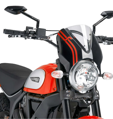 DUCATI SCRAMBLER 800 ICON DARK [2025] – Visera de parabrisas RetroVision - 0