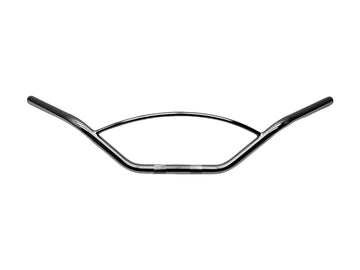 Conductor de motocicleta Ø 25 - Manejo con puntal redondeado Ø 12 mm, 870 mm de ancho, negro