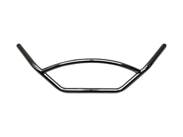 Conductor de motocicleta Ø 25 - Manejo con puntal redondeado de 780 mm de ancho, negro
