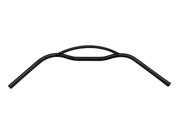 Conductor de motocicleta Ø 25 - Manejo con puntal redondeado de 880 mm de ancho, negro