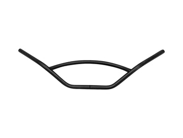 Conductor de motocicleta Ø 25 - Manejo con puntal redondeado Ø 22 mm, 870 mm de ancho, negro