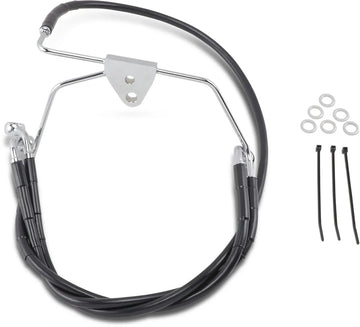 harley davidson flhtcui [ESPECIALIDADES DE ARRASTRE] - Kit de línea de freno de vinilo negro extendido - 0