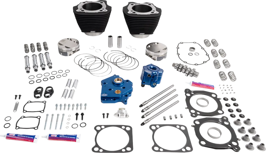Harley-Davidson FXLRST 1923 Softail Low Rider ST 117 H.O. [2026] - 132" Power Package Motorleistungs-Kit – Oberfläche: Schwarz, Nicht hervorgehobene Kühlrippen – Bild 1