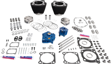 Harley-Davidson FLHCS 1923 Softail Heritage Classic 117 [2026] - 132" Power Package Motorleistungs-Kit – Oberfläche: Schwarz, Nicht hervorgehobene Kühlrippen – Bild 1
