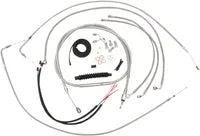 Harley Davidson Fxsb [LA CHOPPERS] - Kit completo de cable de manillar/línea de freno trenzado de acero inoxidable