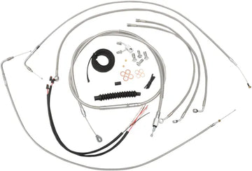 Harley Davidson Fxsb [LA CHOPPERS] - Kit completo de cable de manillar/línea de freno trenzado de acero inoxidable