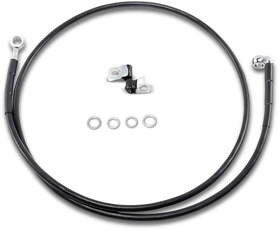 harley davidson fxsts [ESPECIALIDADES DE ARRASTRE] - Kit de línea de freno de vinilo negro extendido