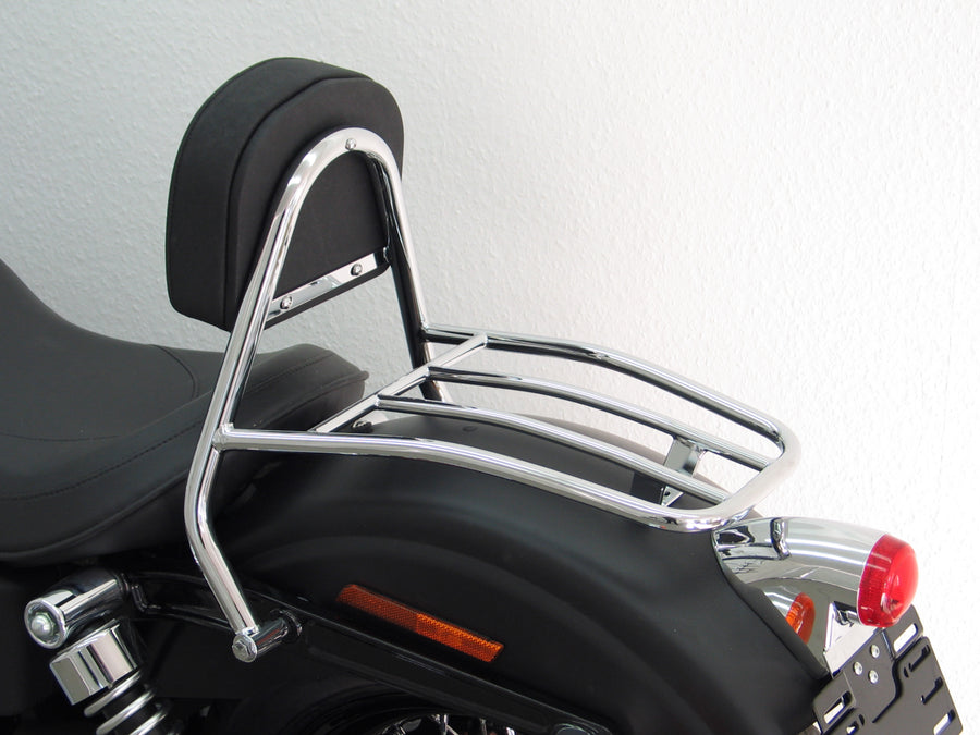 Harley Davidson Dyna Street Bob (FXDB) 2009-2013 [2009-2013] - Sissy Bar con cojín y portaequipajes