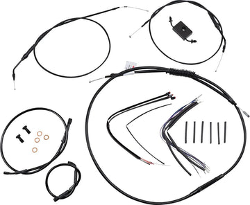 harley davidson sportster 883 iron xl [MARCA BURLY] - Kit de manillar extendido y latiguillo de freno para Sportster con ABS