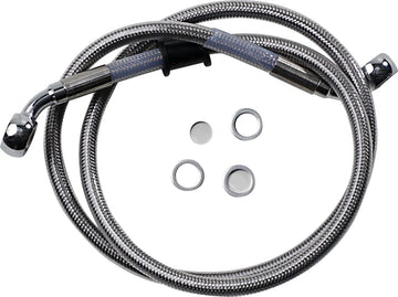 Harley Davidson Softail Street Bob FXBB [ESPECIALIDADES DE ARRASTRE] - Kit de línea de freno de acero inoxidable - 0