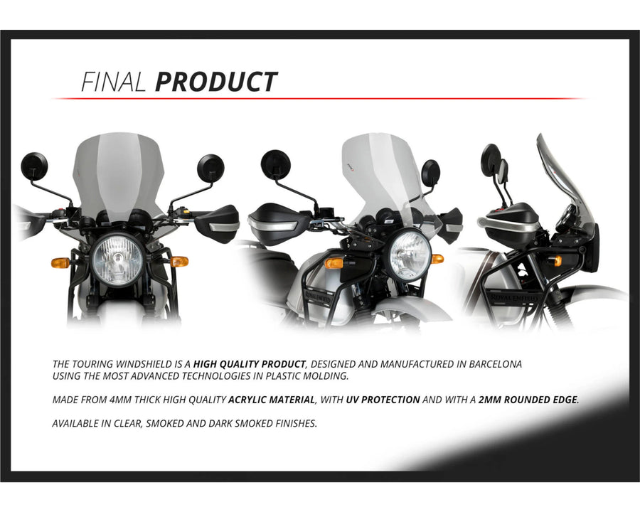 ROYAL ENFIELD HIMALAYAN 410 [2020] – pantalla de gira – transparente