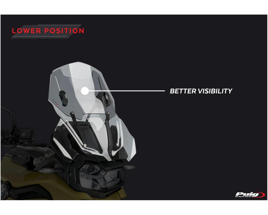 BMW F 750 GS [2024] – Cúpula orientable – Transparente
