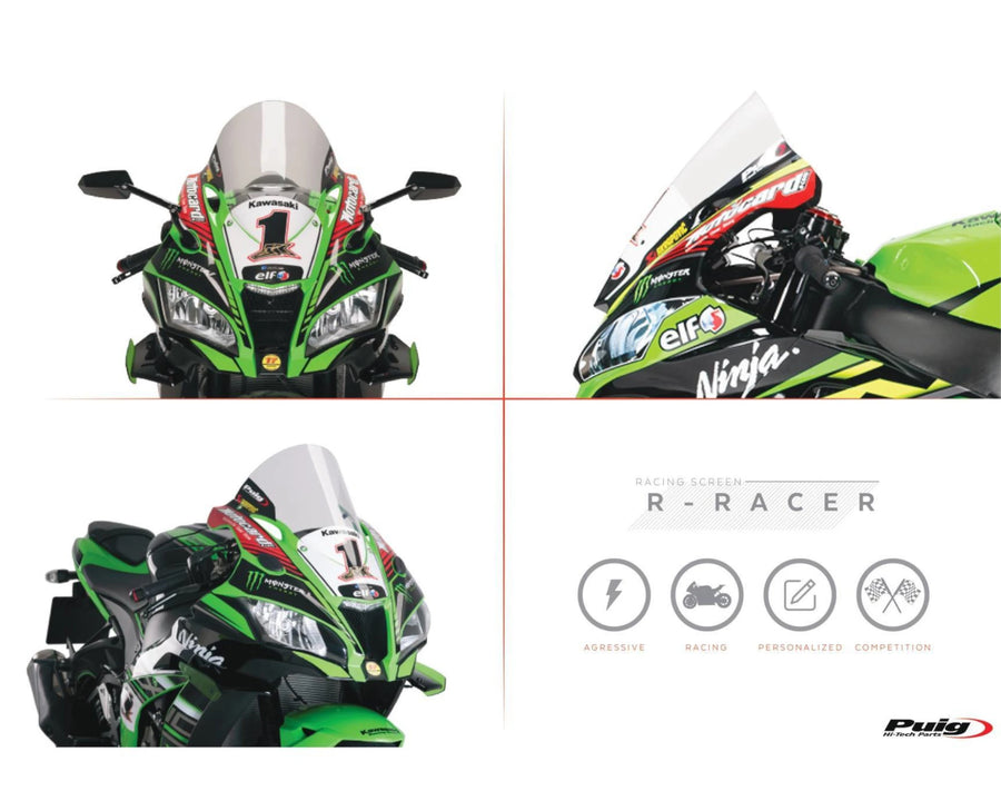 KAWASAKI ZX-10RR NINJA PERFORMANCE [2018] - Pantalla R-Racer - muy tintada