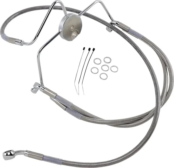 Harley Davidson Flhri [ESPECIALIDADES DE ARRASTRE] - Kit de línea de freno de acero inoxidable, extendido