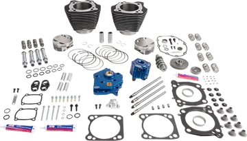 Harley-Davidson FXBR 1923 Softail Breakout 117 [2026] - 132" Power Package Motorleistungs-Kit – Oberfläche: Schwarz, Hervorgehobene Lamellen – Bild 2