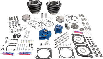 Harley-Davidson FXBB 1923 Softail Street Bob 117 [2026] - 132" Power Package Motorleistungs-Kit – Oberfläche: Schwarz, Hervorgehobene Lamellen – Bild 1