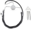 harley davidson flhri [ESPECIALIDADES DE ARRASTRE] - Kit de línea de freno de vinilo negro extendido-2