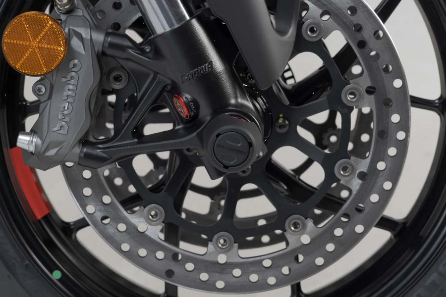 ducati diavel v4 [SW-MOTECH] – juego de protección del eje de la rueda delantera