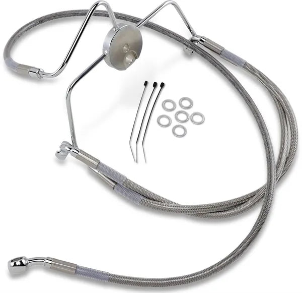 Harley Davidson Flhri [ESPECIALIDADES DE ARRASTRE] - Kit de línea de freno de acero inoxidable, extendido