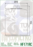 Harley -Davidson Low Rider S FXLRST [HIFLOFILTRO] - HIFLOFILTRO RENDIMIENTO Filtro de aceite-2