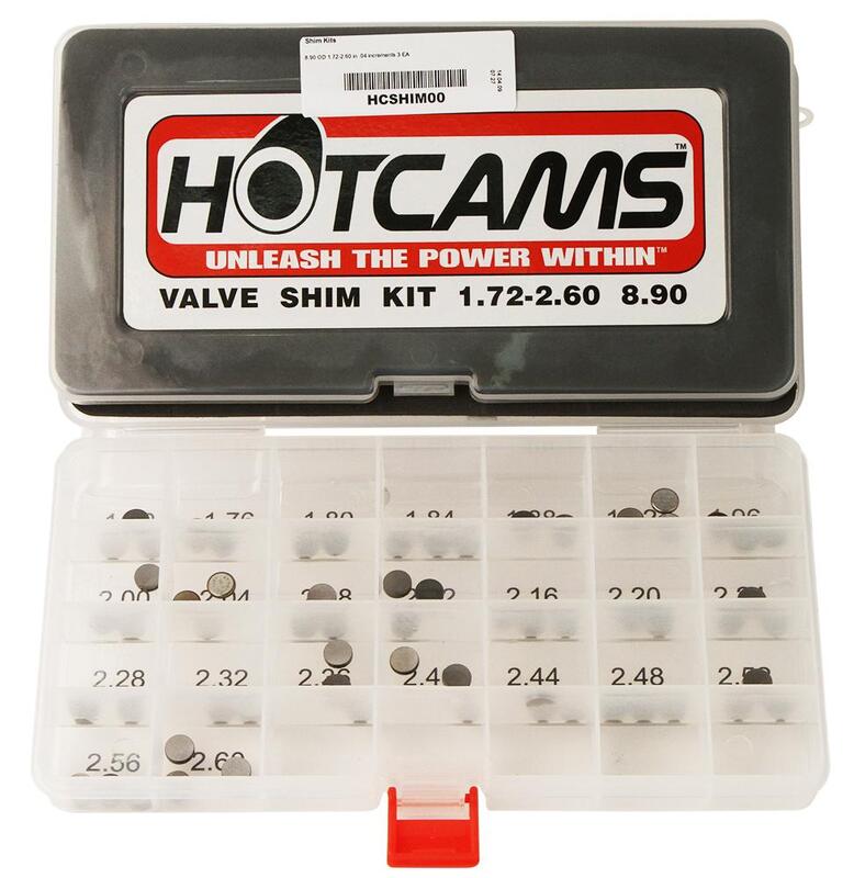 Ktm Sx-F 250 [HOT CAMS] - discos de válvula Ø8,90x1,72 a 2,6mm - juego de 3 piezas.