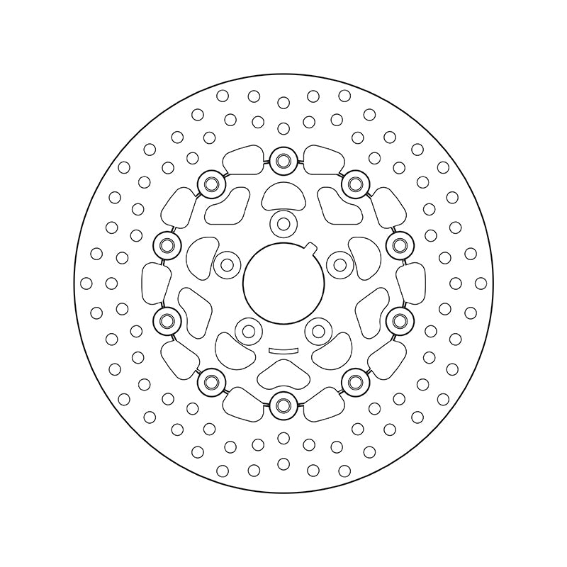 Harley Davidson Fxsts [BREMBO] - Disco de freno flotante redondo Serie Oro