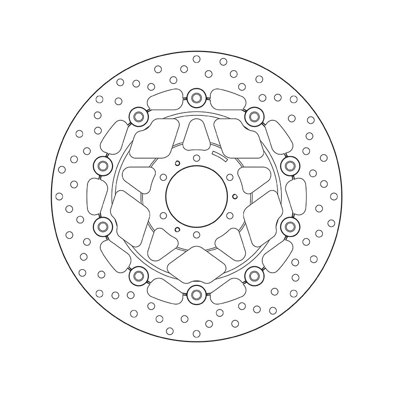 Honda Xl 1000 V Varadero Abs [BREMBO] - Disco de freno flotante redondo Serie Oro