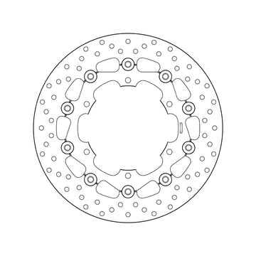 Yamaha Xvs 1100 Drag Star [BREMBO] - Disco de freno flotante redondo Serie Oro