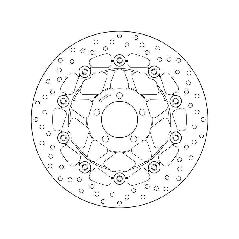 Kawasaki Zr 7 750 [BREMBO] - Disco de freno flotante redondo Serie Oro