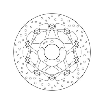 Kawasaki Zr [BREMBO] - Disco de freno flotante redondo Serie Oro
