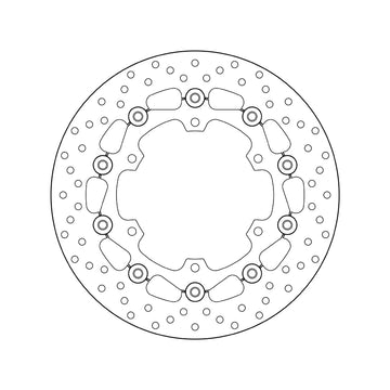Yamaha Xt 660 Z Tenere [BREMBO] - Disco de freno flotante redondo Serie Oro